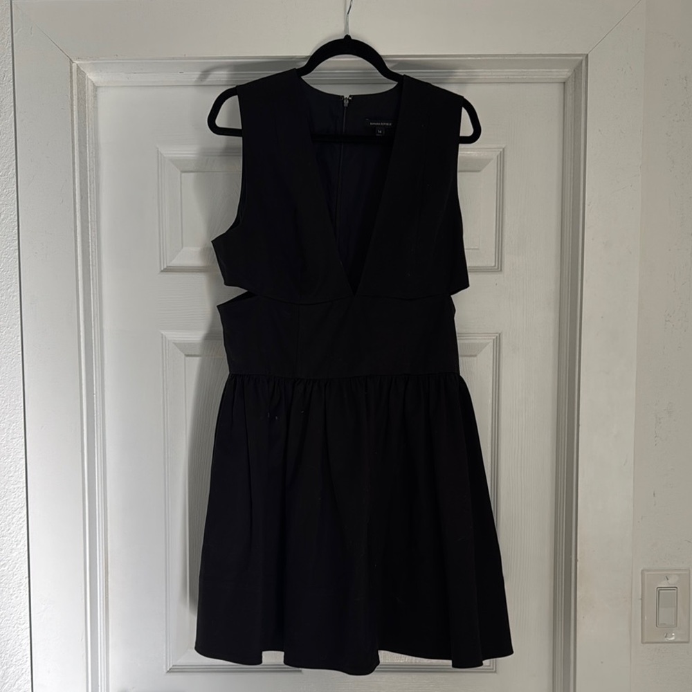 Banana Republic Black Sleeveless Cut Out Dress